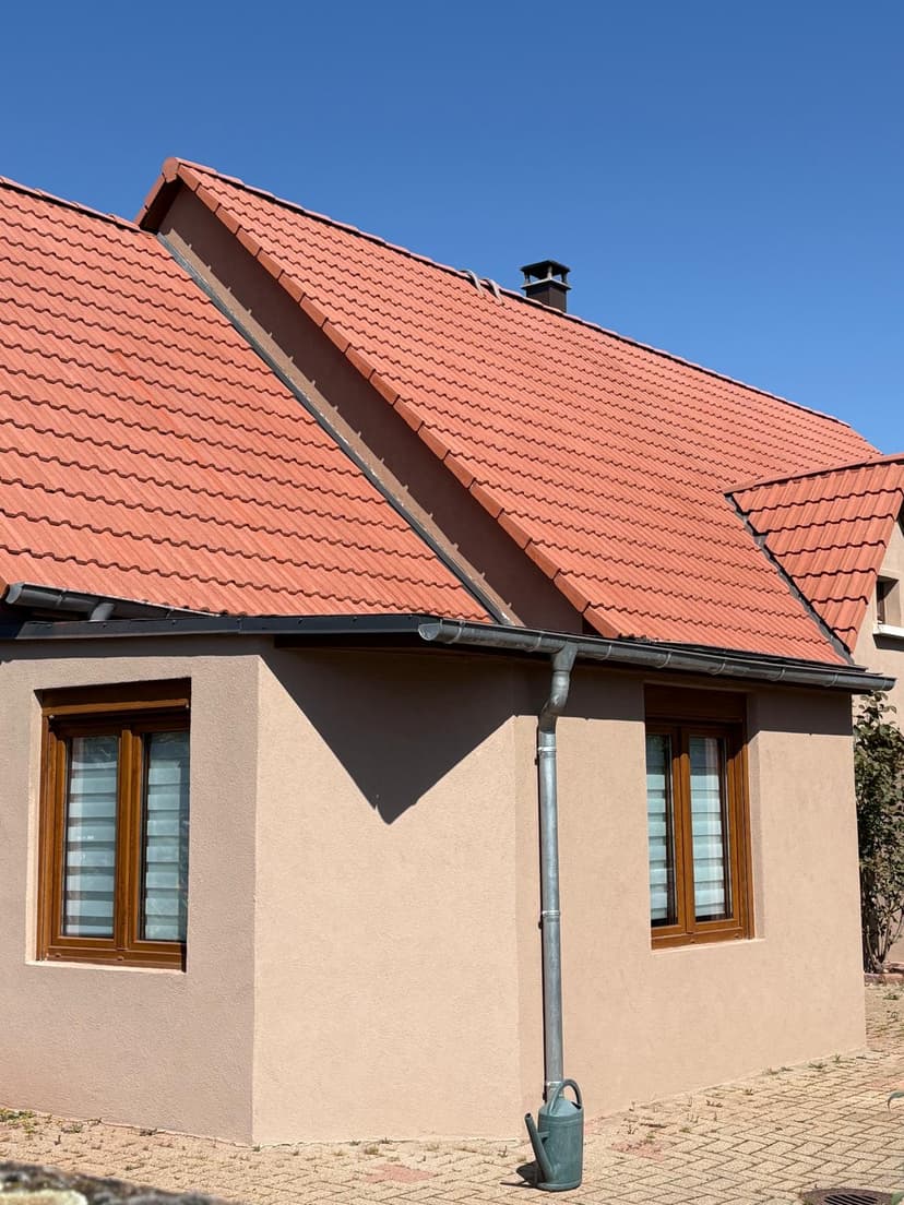 Toiture complète tuiles oranges